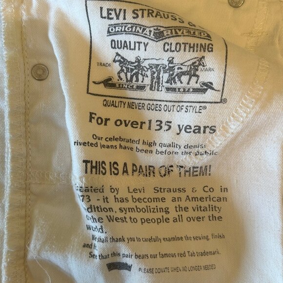 Levi's women's white skinny jeans, sz W30 L30 - Picture 13 of 13